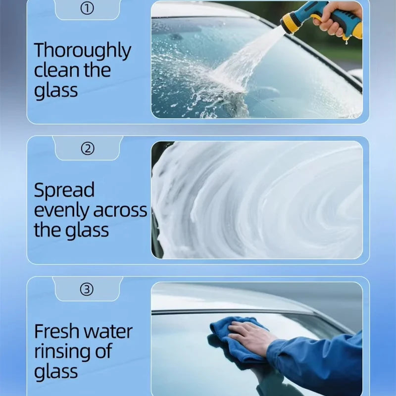 Car Glass Oil Film Remover Front Windshield Rearview Mirror Side
