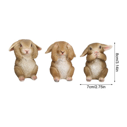 Cute Miniature Bunny Figure Home Decoration