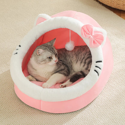 Cute And Soft Cat House Super Cat Bed Warm Deep Sleep Comfort