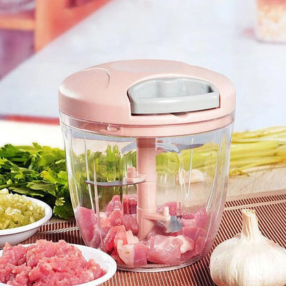 Manual Meat Mincer Garlic Chopper Rotate Garlic Press