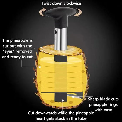 Pineapple Slicer Peeler Cutter Parer Knife Stainless Steel