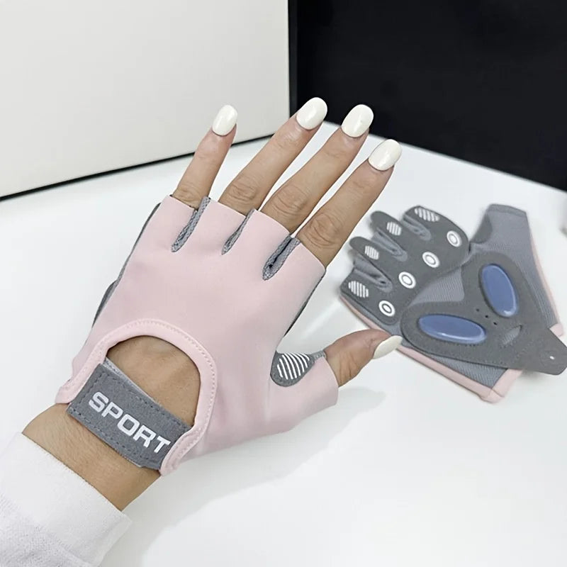 Fitness Cycling Gloves Men Women Anti Slip Shock-Absorbing