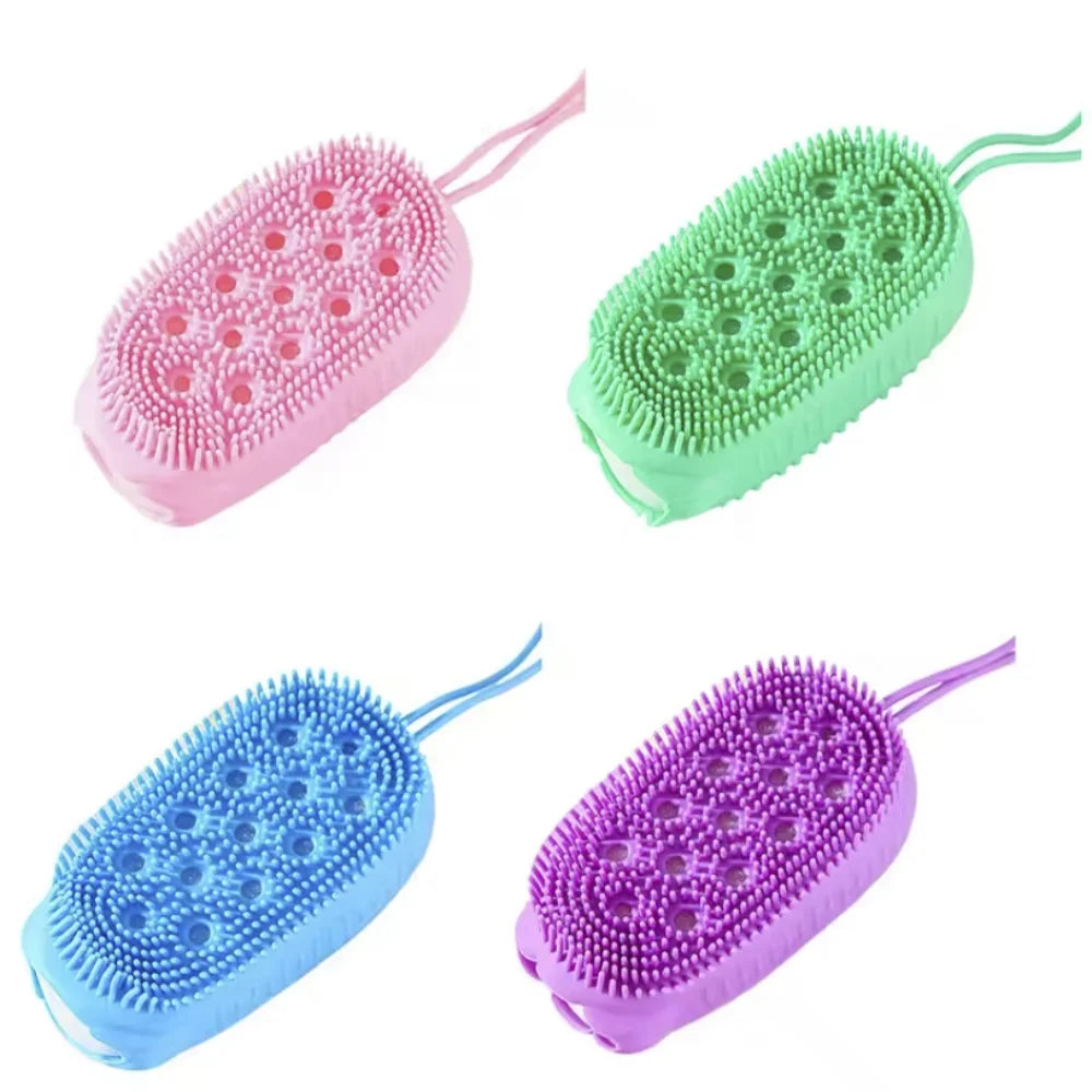 Double Side Silicone Bubble Bath Body Brush