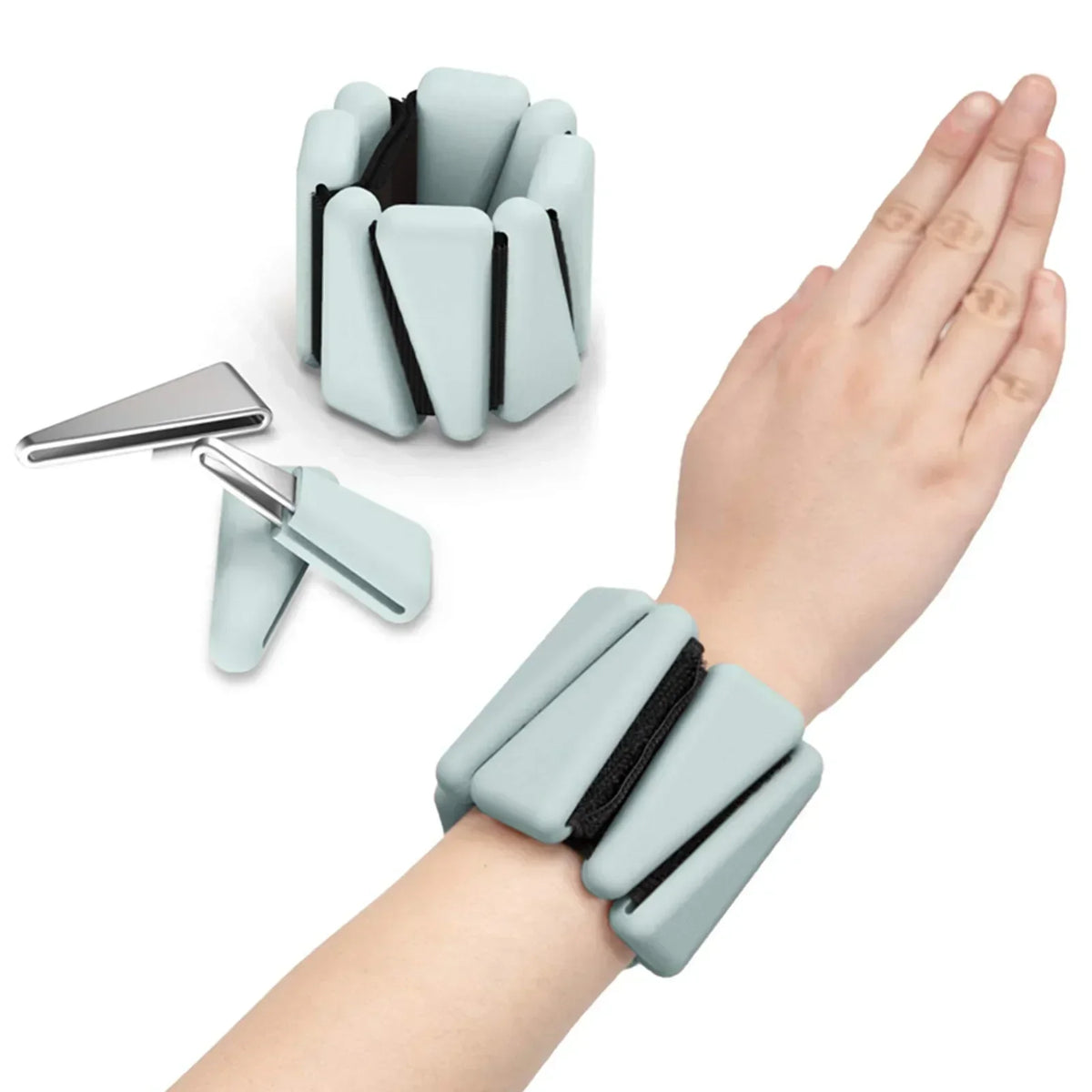 1/2lbs Wrist Weights Yoga Fitness Exercise Triangle Silicone Adjustable