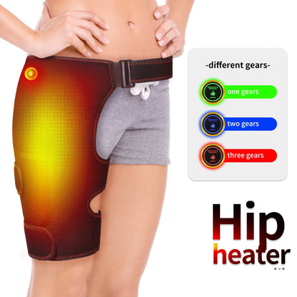 Full-Wrap Hip Support Brace with Massager Pain Relief