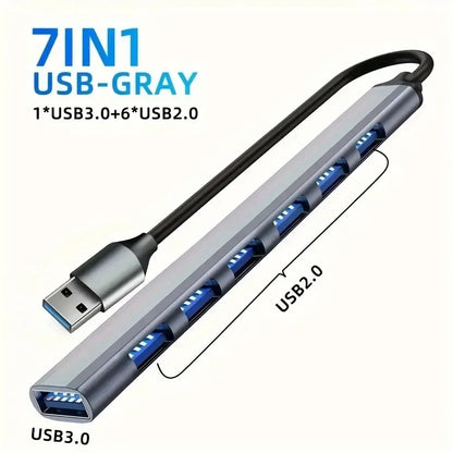 USB C Hub 8In1 7in2 7in1 Type C 3.1 To 4K HDMI Adapter