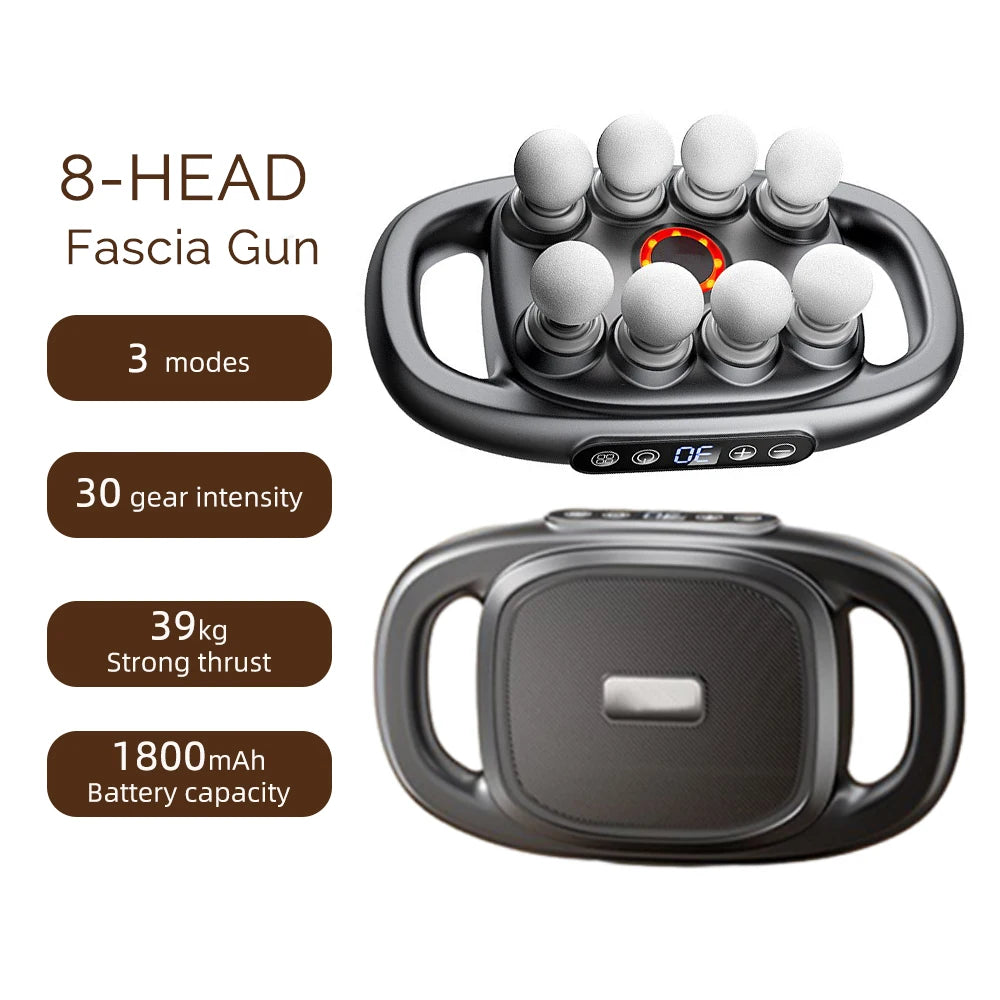 42-Heads Fascia Gun High-Frequency Vibration Body Massage