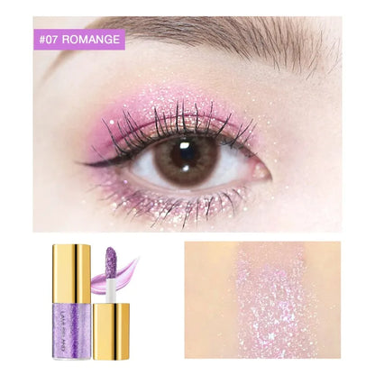 Pearly Liquid Eyeshadow Natural Smokey Silver Shimmer