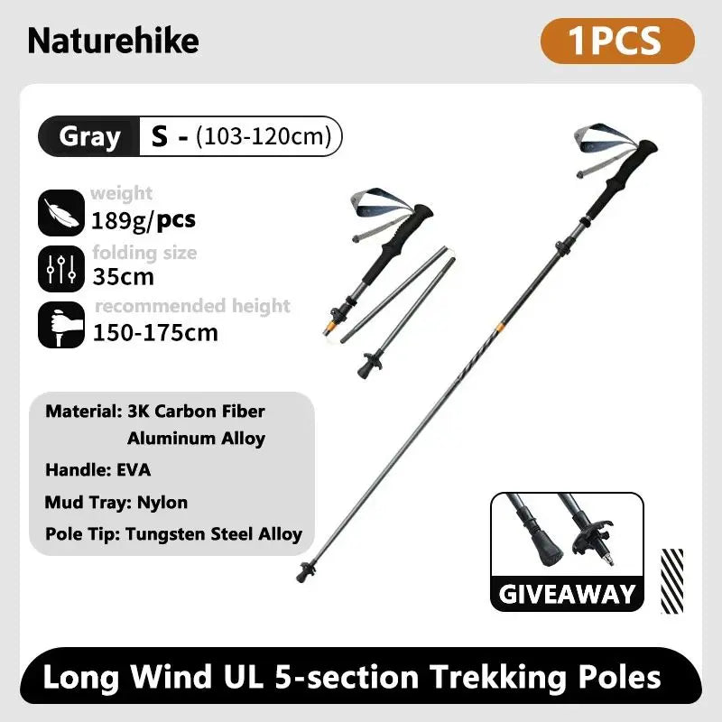 Climbing Sticks Ultralight Outdoor Folding Trekking Poles