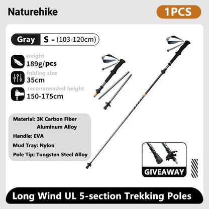 Climbing Sticks Ultralight Outdoor Folding Trekking Poles