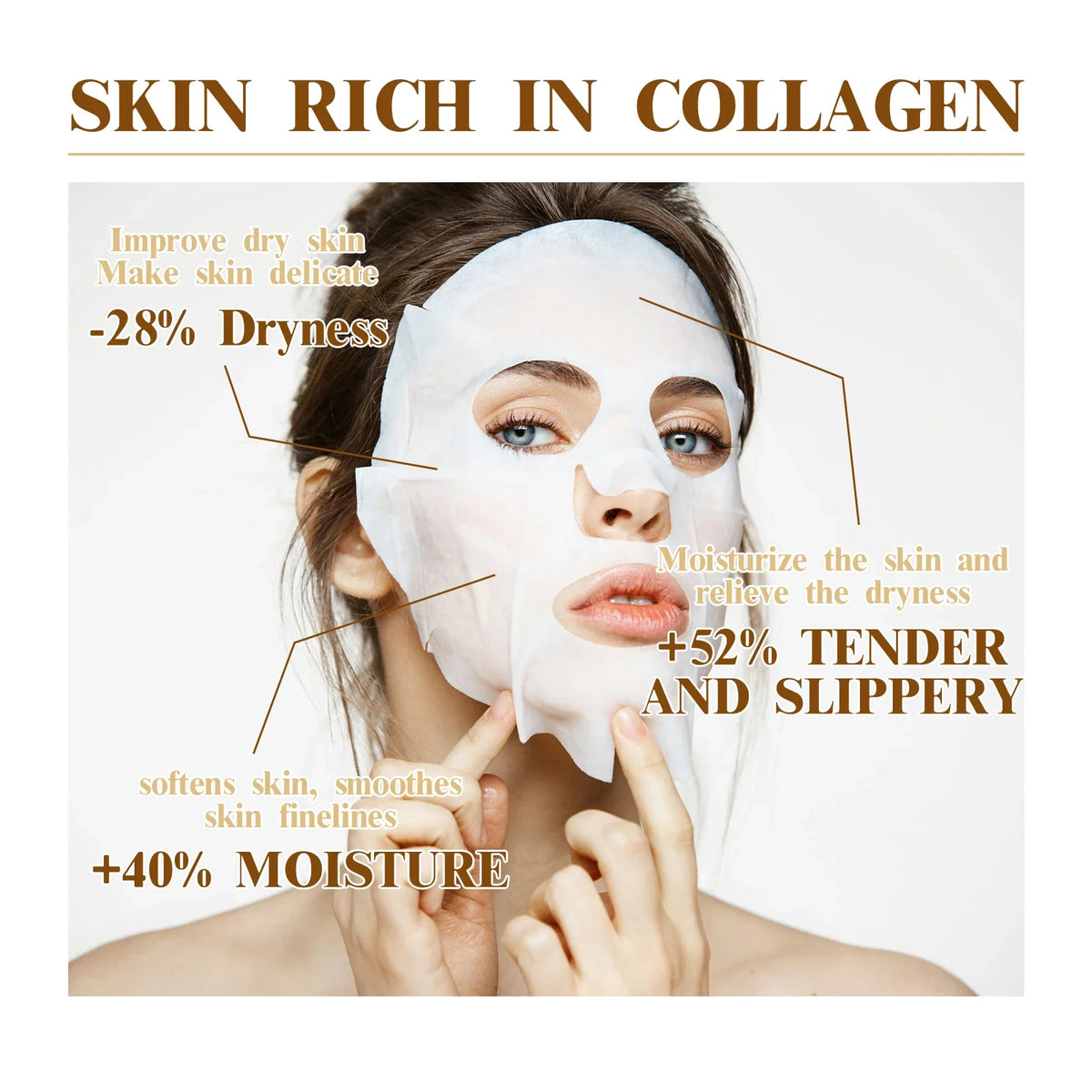 Collagen Anti Wrinkle Facial Mask Anti Aging Fade Fine Lines