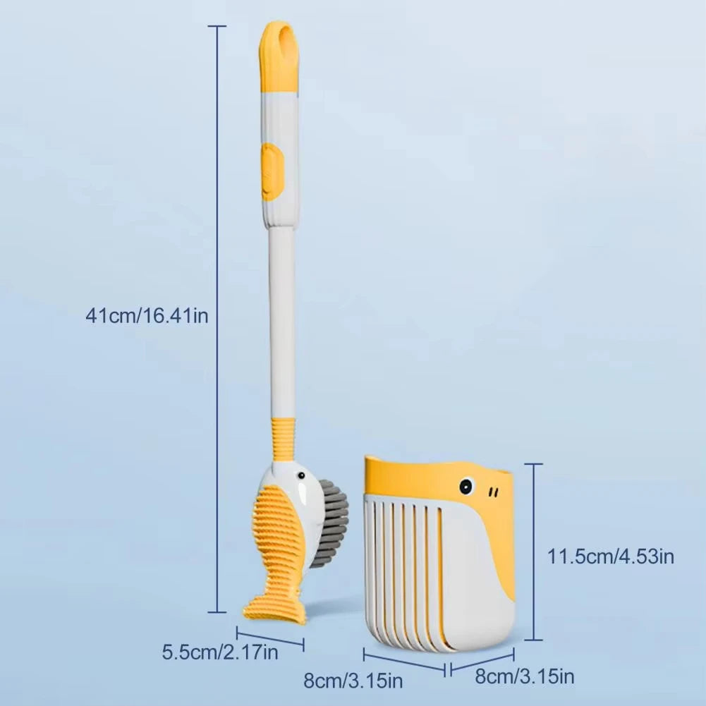 Squirt Whale Toilet Brush 360-Degree Cleaning Brush