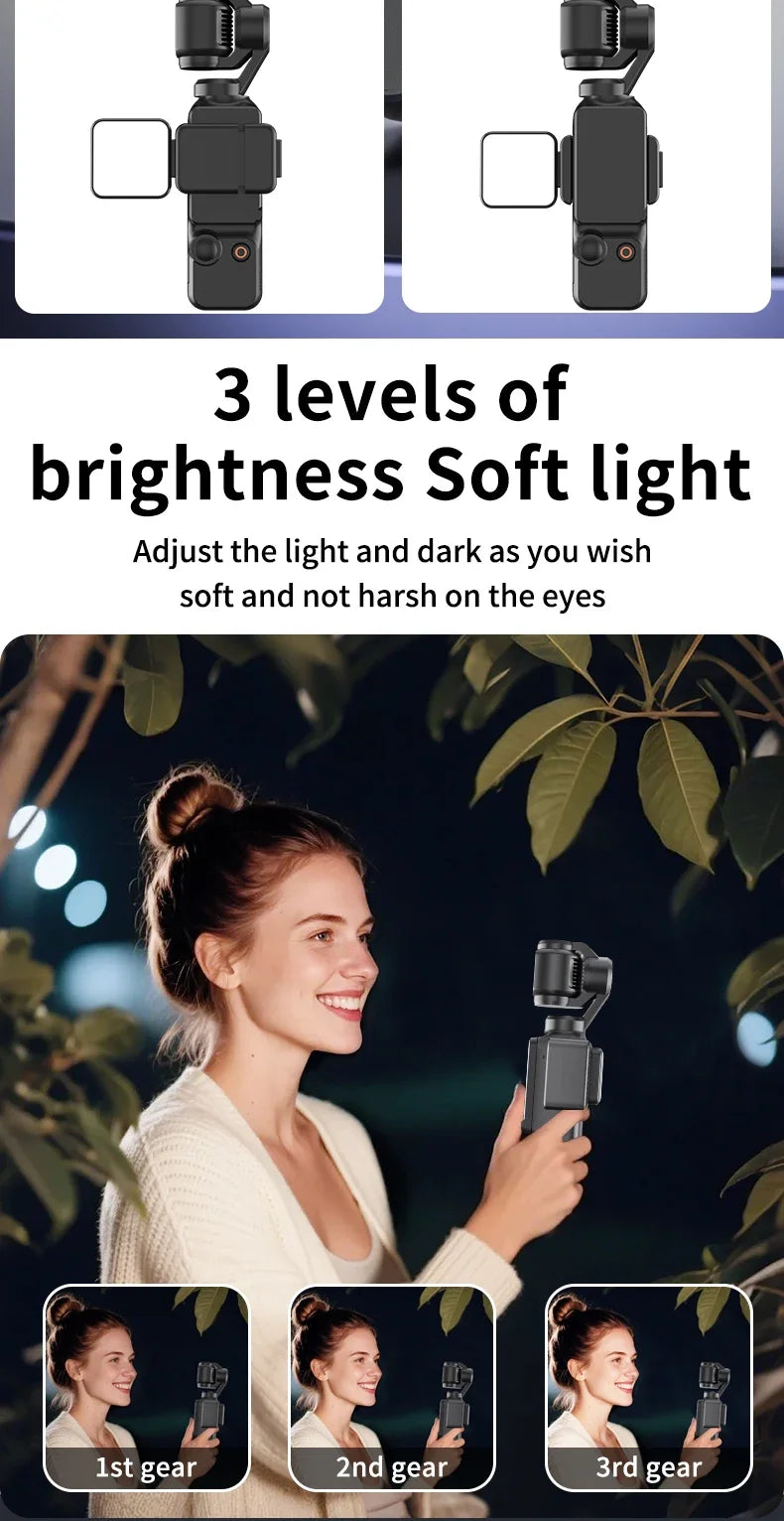 Mini Magnetic LED Fill Light Photography Lighting Camera