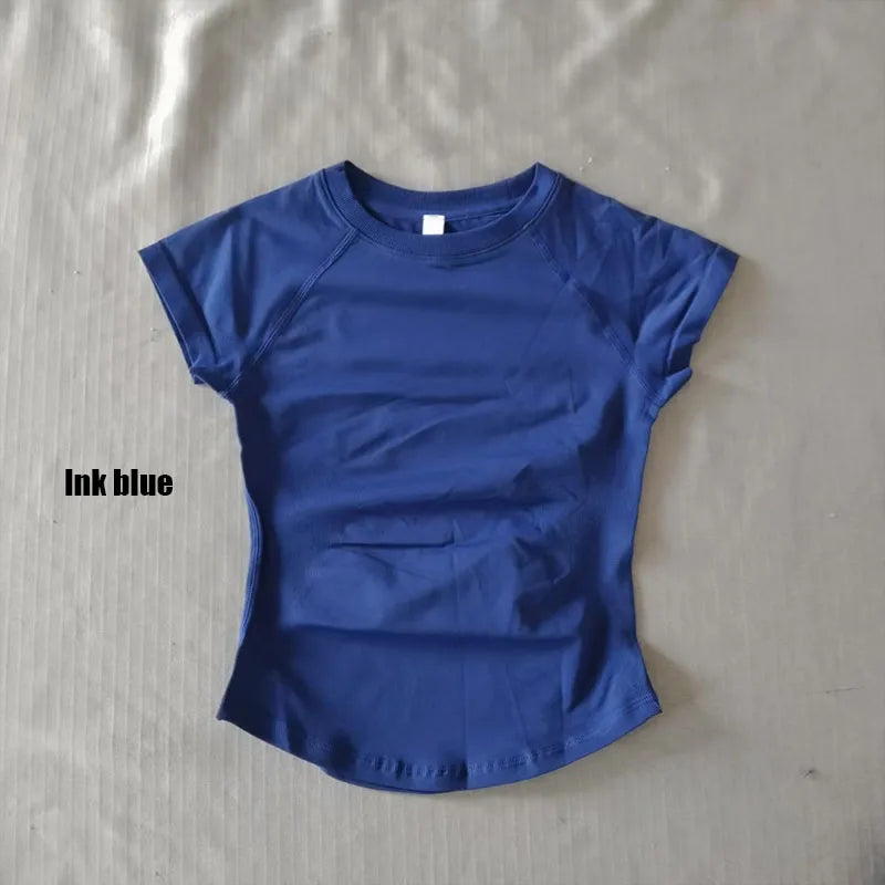 Quick Dry Women's Workout Shirts Short Sleeve Gym