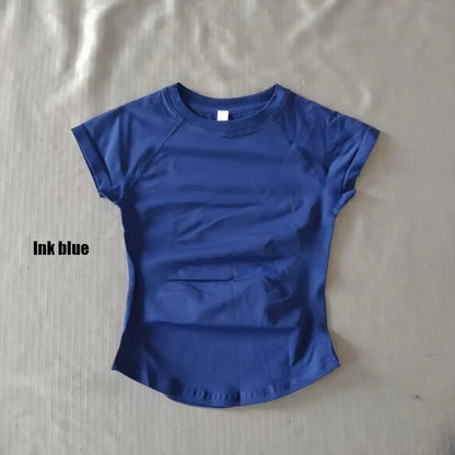 Quick Dry Women's Workout Shirts Short Sleeve Gym