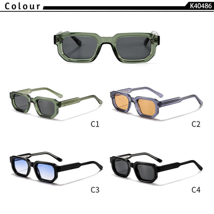 HBK Vintage Polygon Sunglasses for Men Small Frame