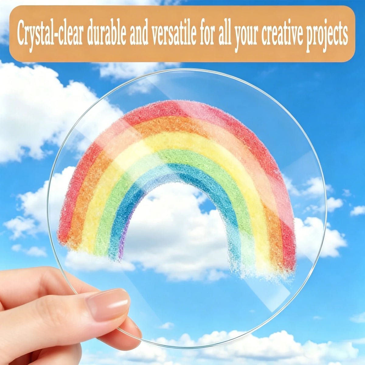 Clear Round Acrylic Sheets Transparent Plexiglass Discs