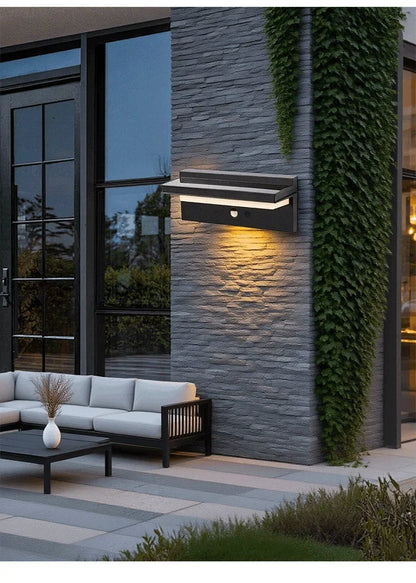 Solar Power Wall Lamp IPX5 Waterproof Garden Lights