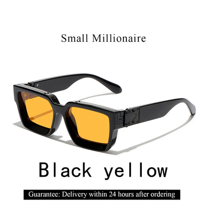 Retro Black Millionaire Shades Luxury Sunglasses