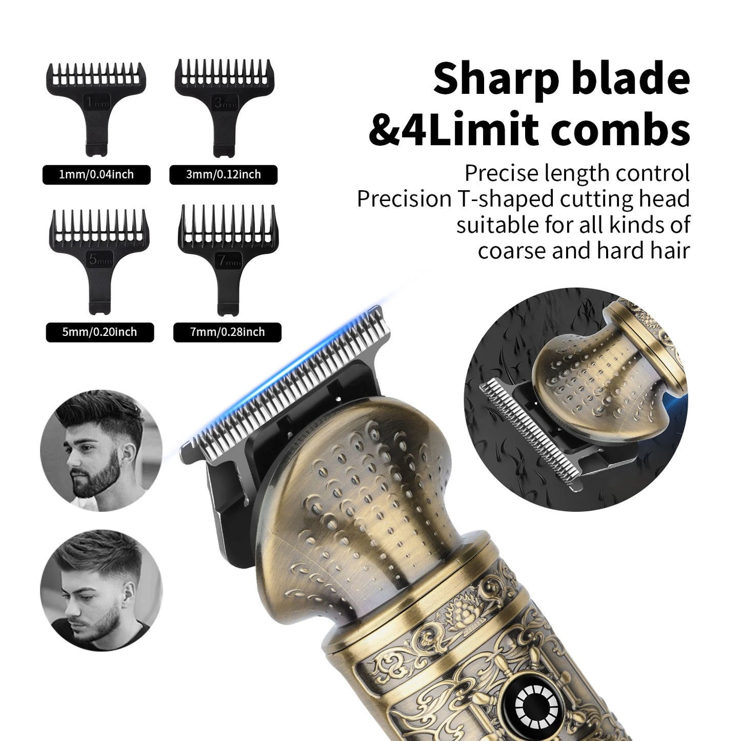 Beard Trimmer for Men Electric Razor Shaver Cordless