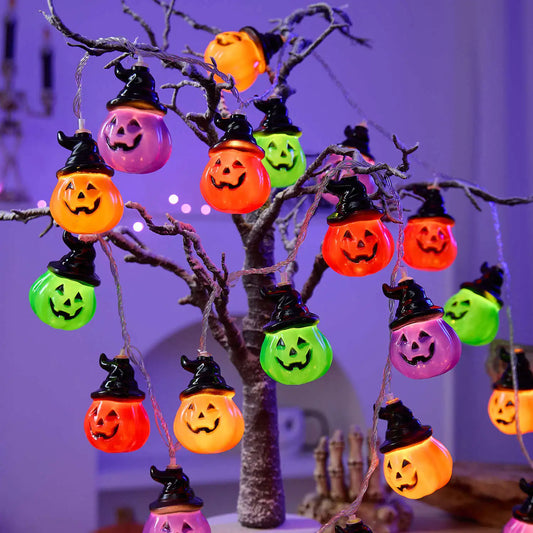 Pumpkin String Lights For Easter, Halloween, Christmas Room Decor