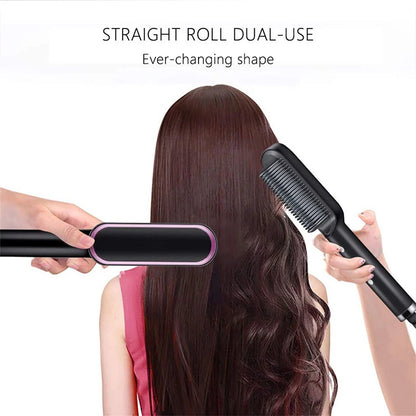 Electric Hair Straightener Brush Professional Straightener