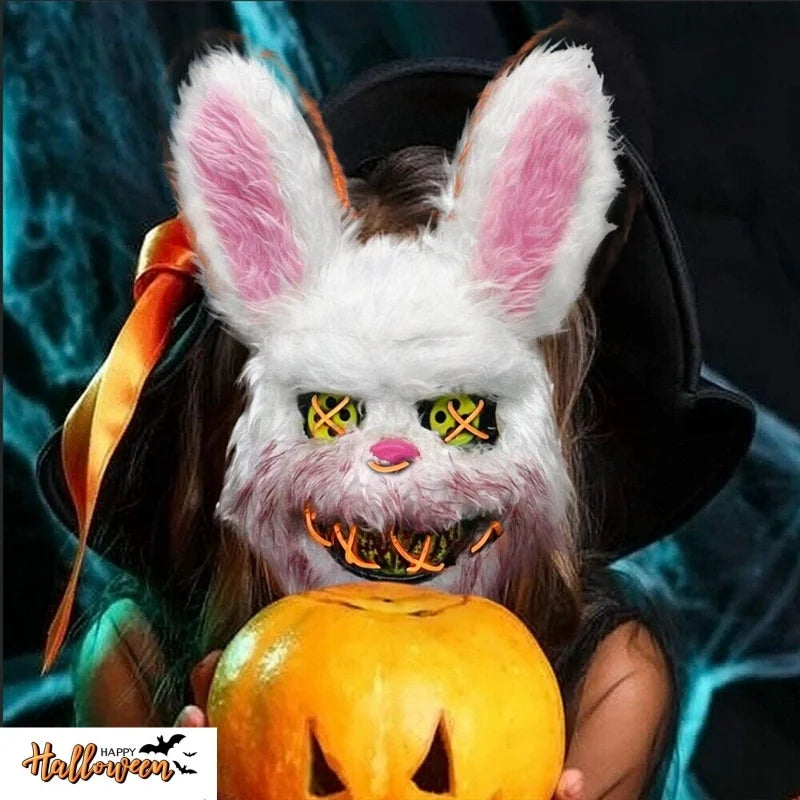 Halloween Cosplay Party Luminous LED Light Face Mask