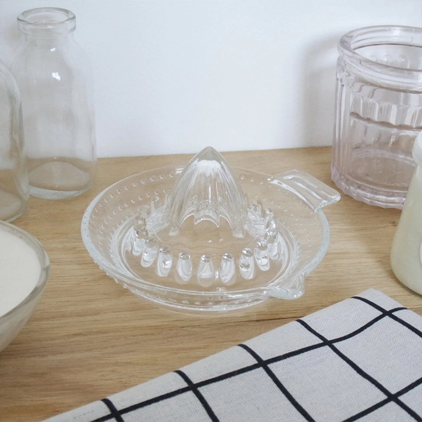 Glass Manual Lemon Juicer Orange Squeezer Juice Extractor