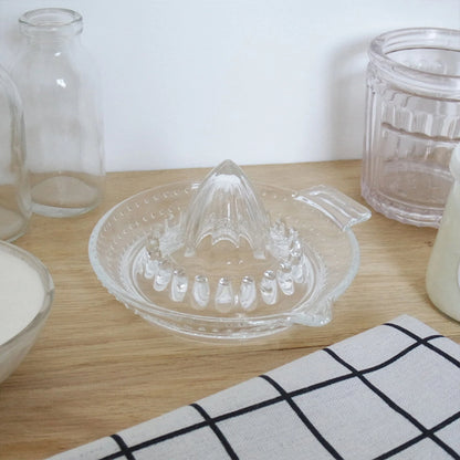 Glass Manual Lemon Juicer Orange Squeezer Juice Extractor