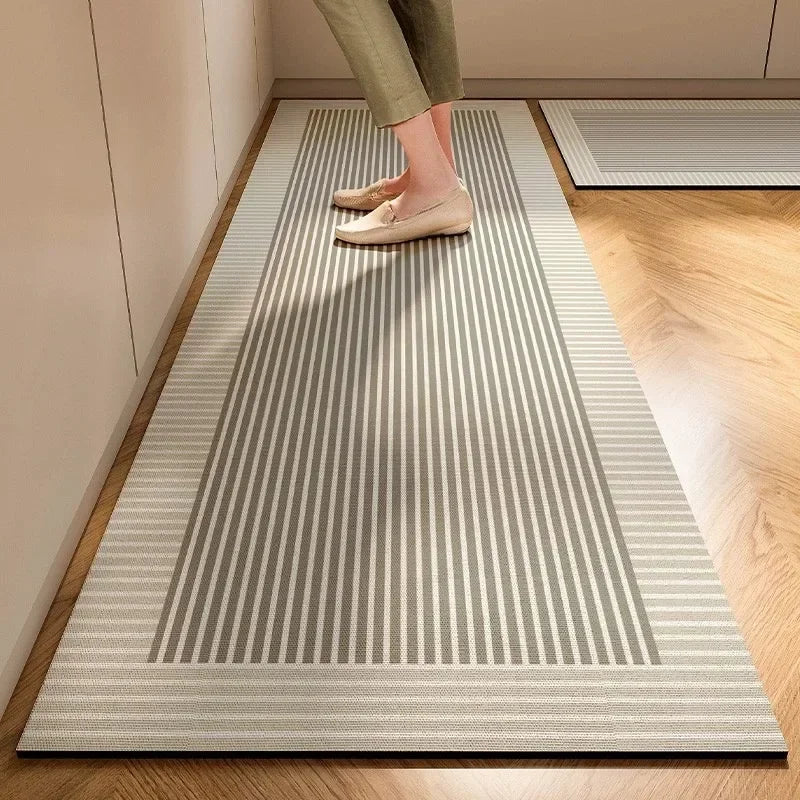 VIKAMA 1/2PC Wabi-Sabi Kitchen Floor Mat Non-Slip And Oil Resistant Carpet