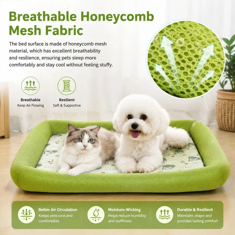 Cooling Puppy Bed Summer Mat Comfort Sofa Blanket