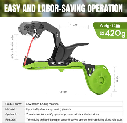 Tomato Binding Machine - New Gardening Tool for Seedling Vine Binding