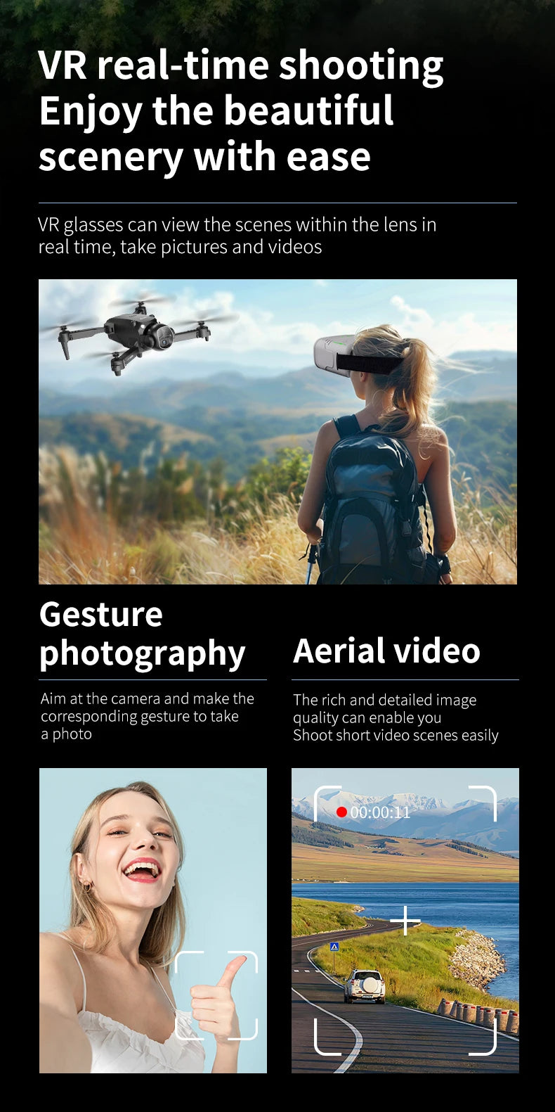 Upgrade E4 Drone 8K HD Dual Camera Professional Aerial