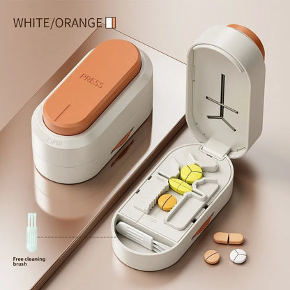 New Quartering Pill Cutter Storage Box Medicine