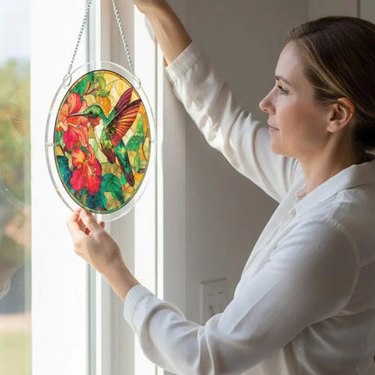 Acrylic Puzzle Suncatcher Window Hanging Stained Glass