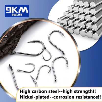 9KM Iseama Fishing Hooks 50~200Pcs Carp Hook Saltwater