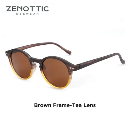 Retro Circular Polarized Sunglasses Vintage