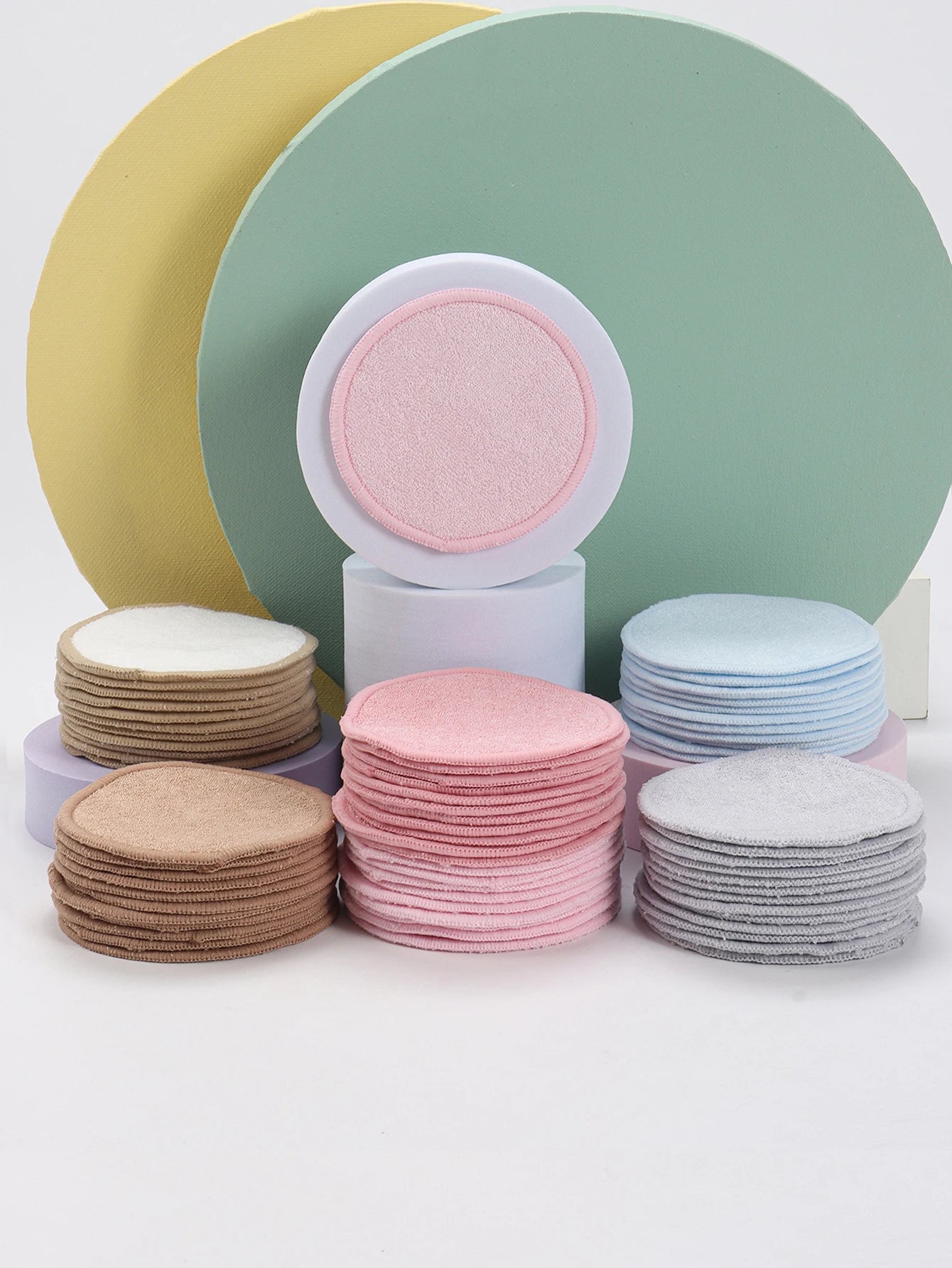 10Pcs Makeup Remover Pads Can Be Soaked in Water