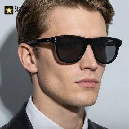 Summer Acetate Transparent Brown Sunglasses Men Beach