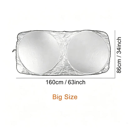 Car Windshield Sun Shade Foldable Aluminum Foil Sun Visor