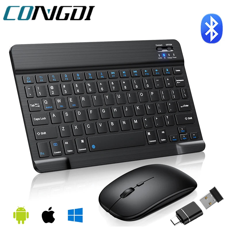 Ultra-Slim Bluetooth-compatible Keyboard Portable Mini Wireless