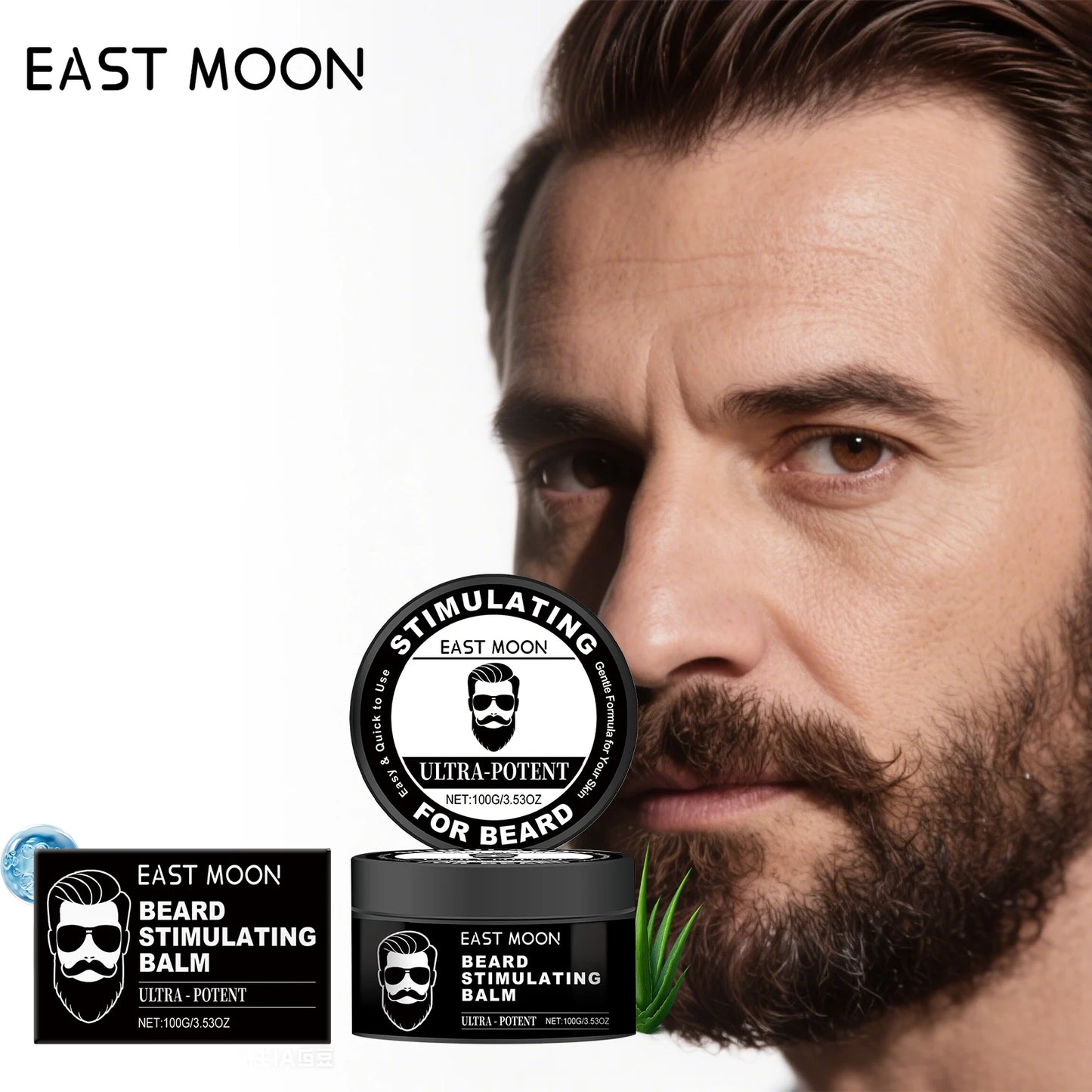 Men's Beard Balm Facial Hair Care Beard Growth Wax