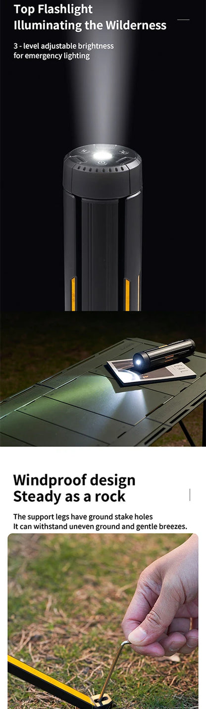 Telescopic Camping Light 15600mAh Rechargeable Lantern