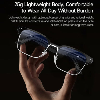 New Business Style Smart Glasses W100D Bluetooth Call AI