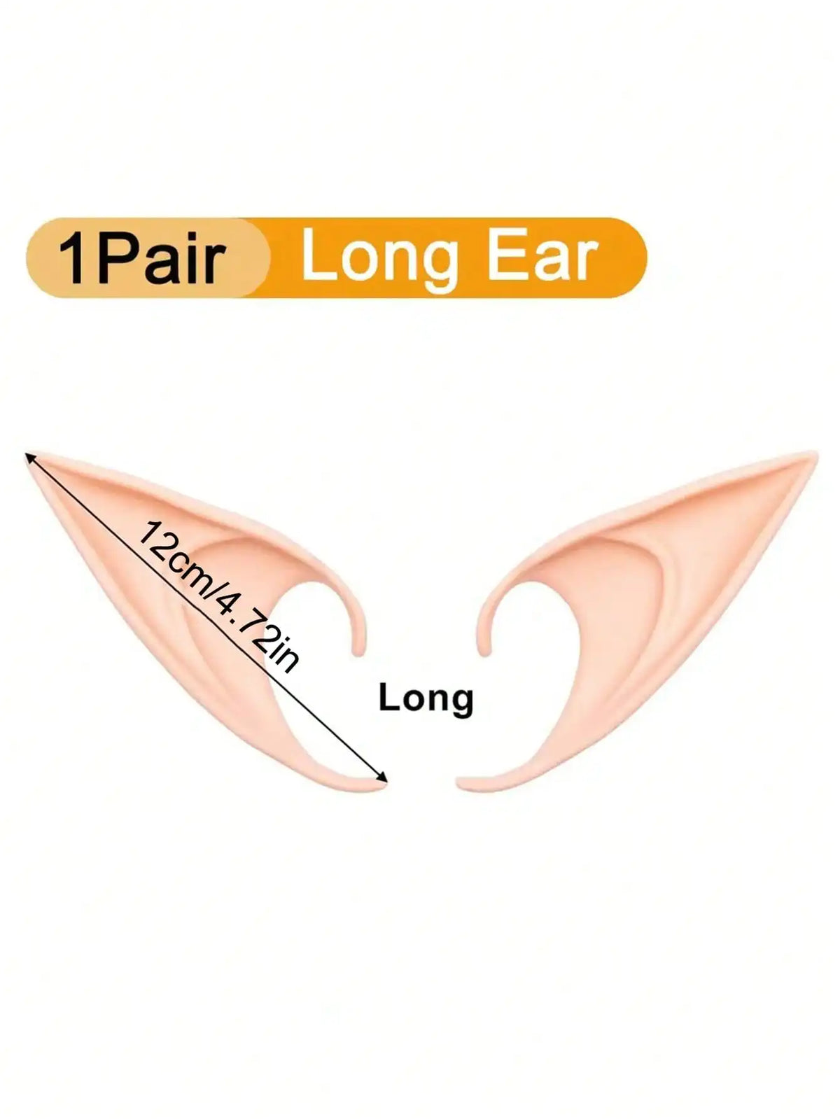 1/2/4Pairs Cosplay Fairy Pixie Elf Ears