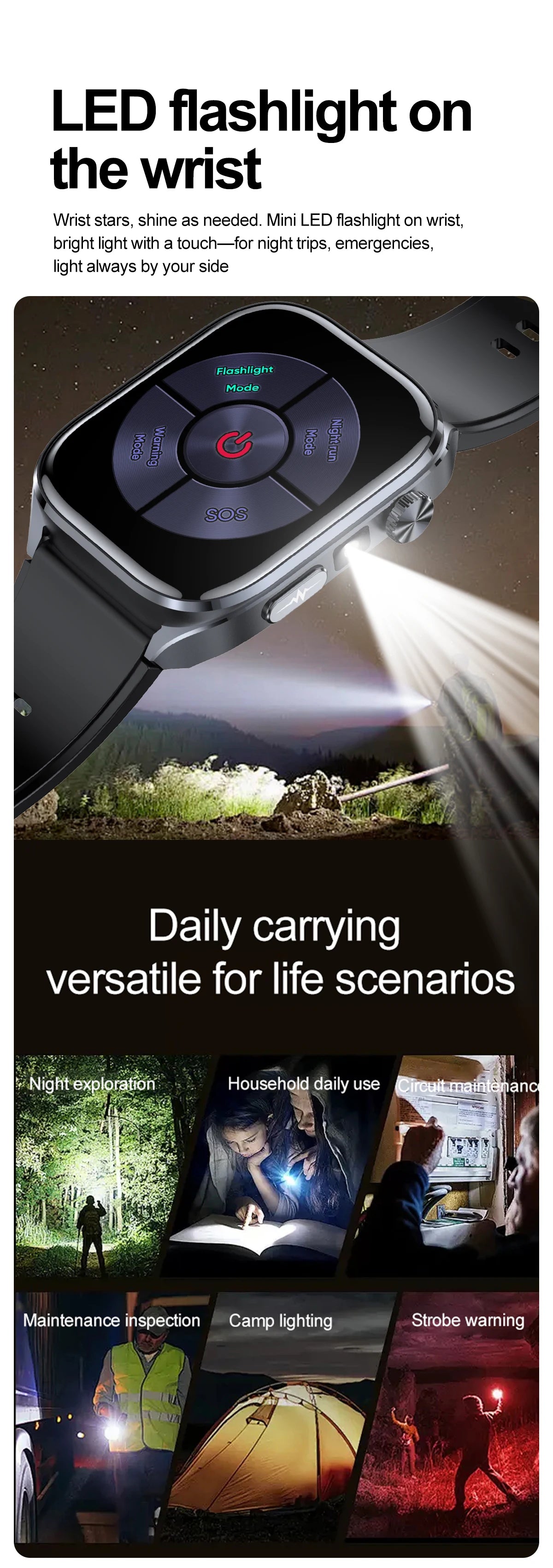New AI Health Care Accurate detection ECG Smart Watch