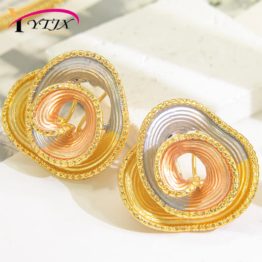 Design Stereo 3D Rose Earrings Y2K Colorful Flower Drop Earring