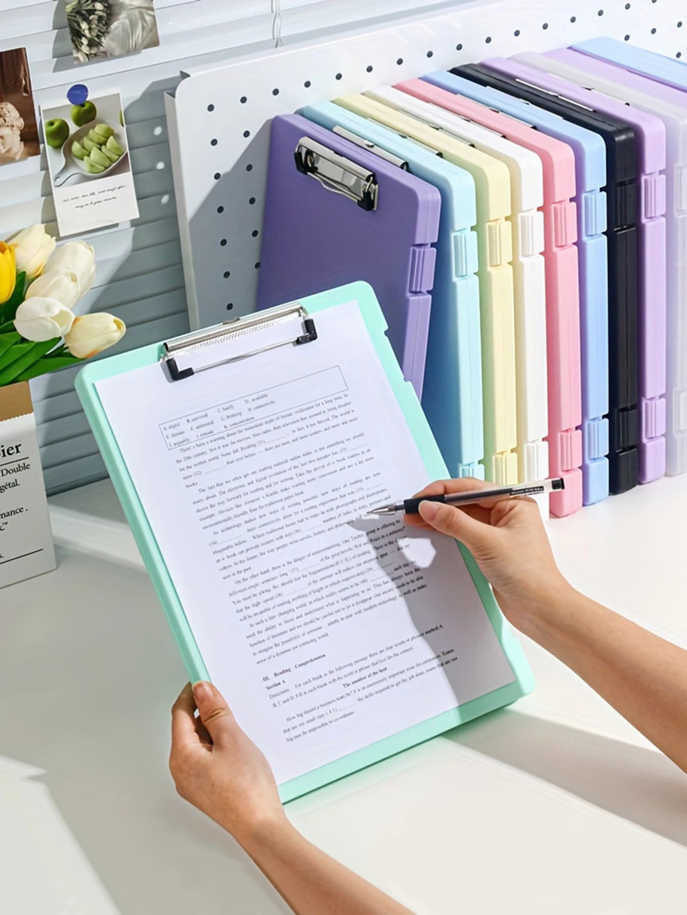 Writing Board File Box Multifunctional Organization Tool for Office