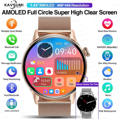 NFC Smart Watch Amoled HD GPS Track Sports Heart Rate