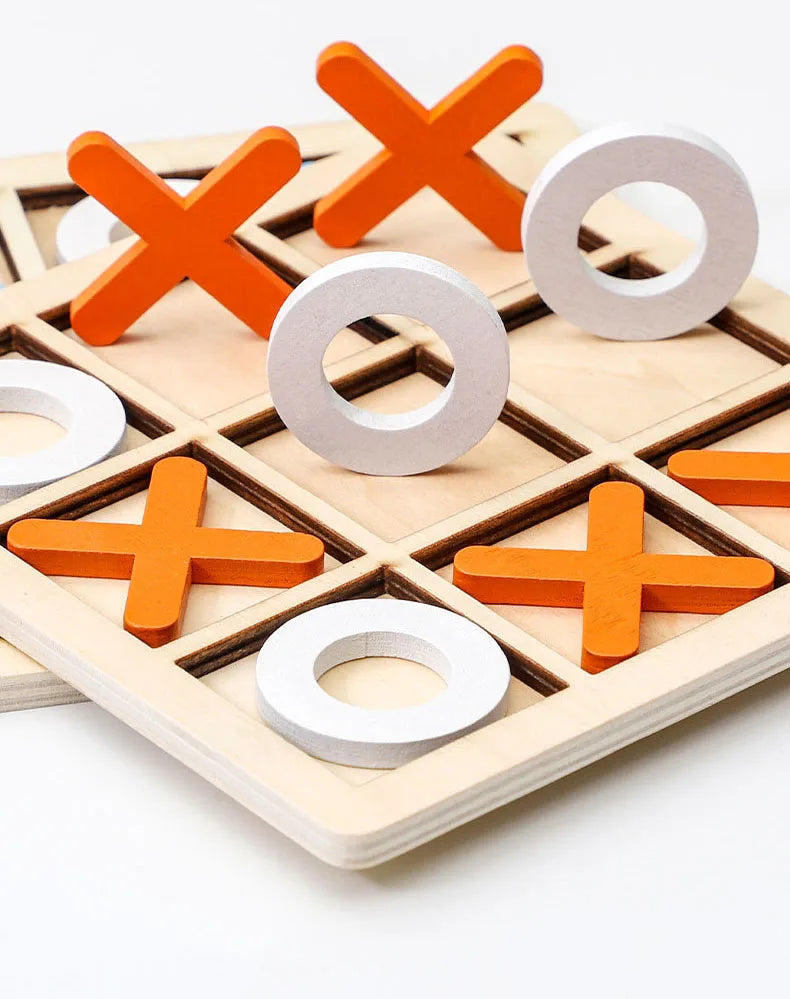 Montessori Play Game Wooden Toy Mini Chess Interaction Puzzle